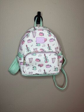 Loungefly Pusheen Mini Backpack Pastel Music Print Cute Kawaii Bag